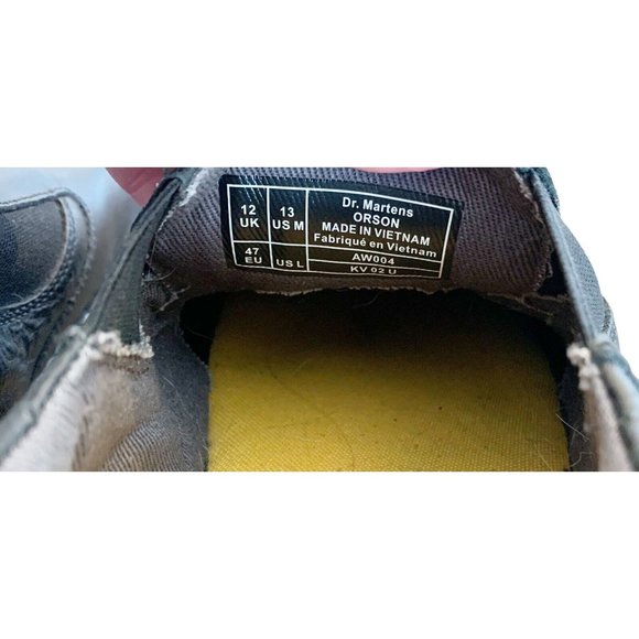 Dr. Martens Black Leather Orson Mens Slip On Dress Loafers Size 13 M - Picture 10 of 10